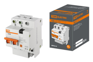 Дифференциальный автоматический выключатель АД-2 2Р 63А 30мА TDM